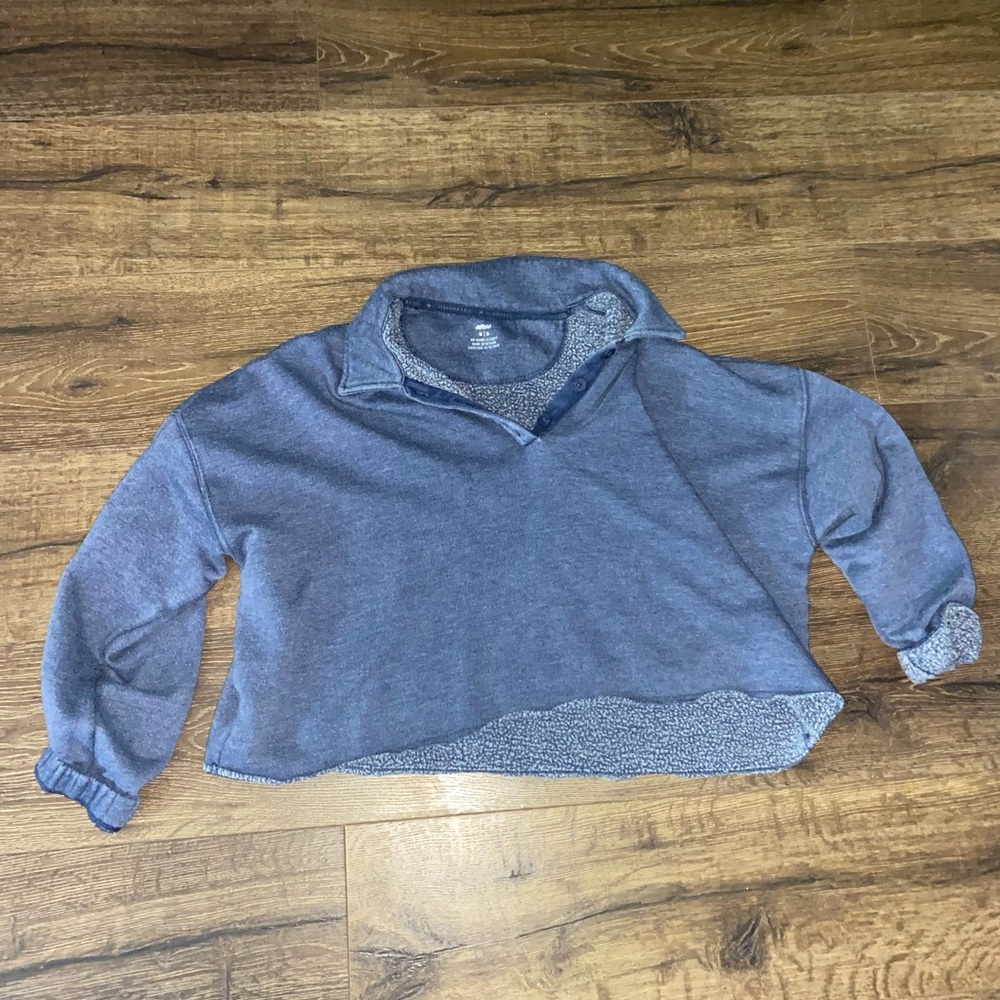 Aerie Blue Cropped Sweatshirt